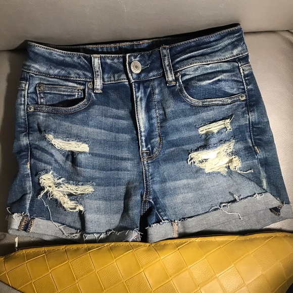 Denim Ripped Shorts - Picture 2 of 5